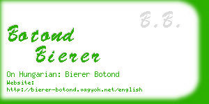 botond bierer business card